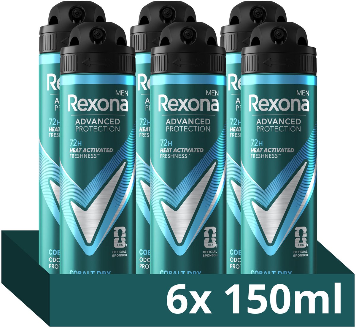 Bol.com Rexona - Anti-Transpirant Spray - Men Advanced Protection - 6 x 150 ml aanbieding