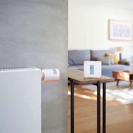 Netatmo Slimme Thermostaat - Smart Thermostaat voor CV - Werkt met Google Home, Alexa & Apple Homekit - Draadloos - Wit