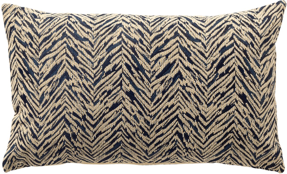 Dutch Decor - AUGUSTA - buitenkussen 30x50 cm - waterafstotend en uv-bestendig - Insignia Blue - blauw