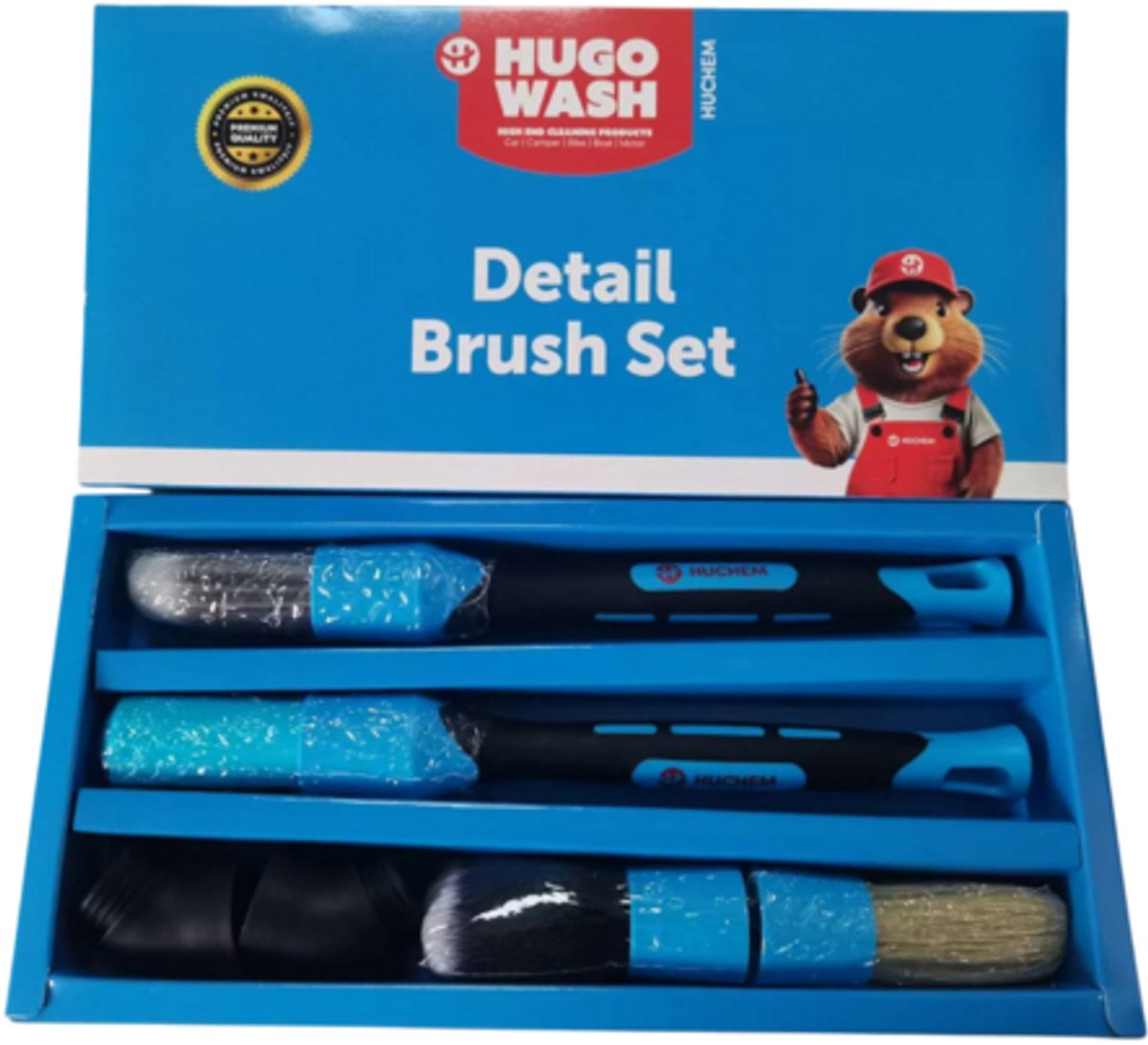 Borstelset | Detailborstelset | Multifunctioneel | Hugo Wash - Perfect voor grondige reiniging