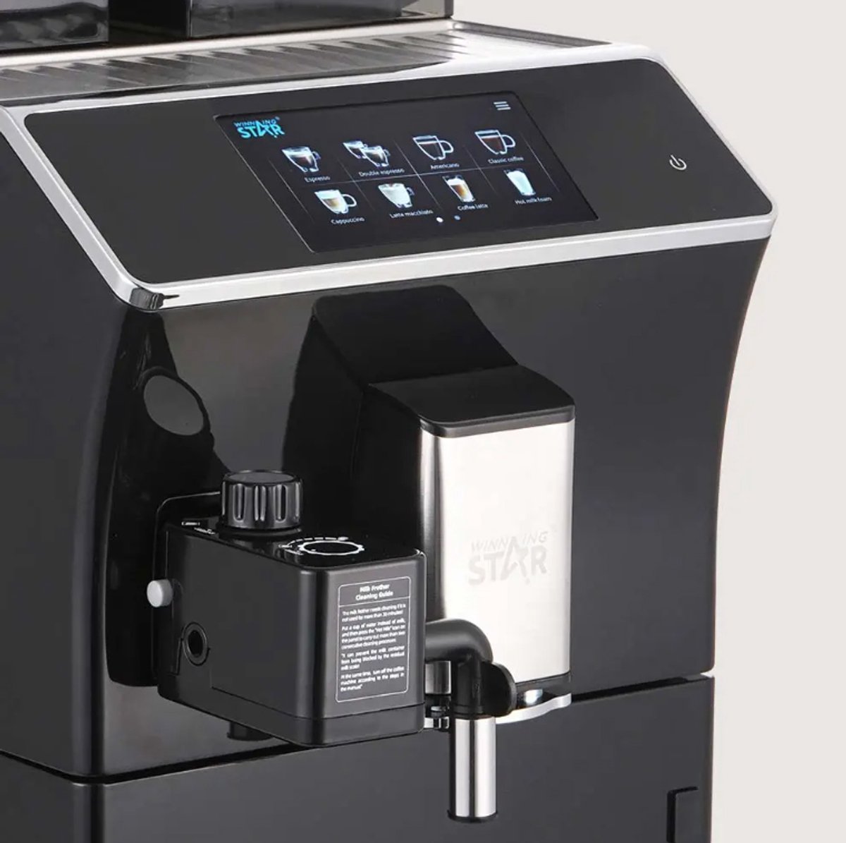 Winning Star St-9882 Volautomatische Espressomachine – Met 3.5-inch Tft Lcd Kleurenscherm