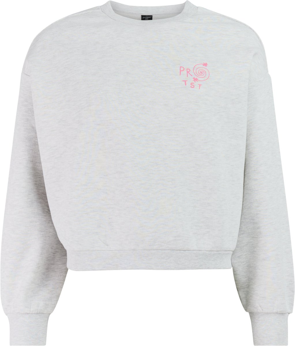 Protest PRTPoetry Sweatshirt Dames Loose fit Meerkleurig Wit
