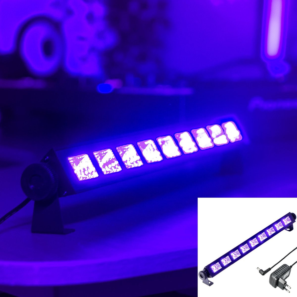 LED UV Blacklight Bar - Ayra DanceFX UV-093 - Blauw