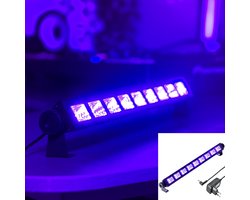 Blacklight Lamp Bar - 9x 3W LED - Voor Thuisgebruik - Neon-Effect - DanceFX UV-093