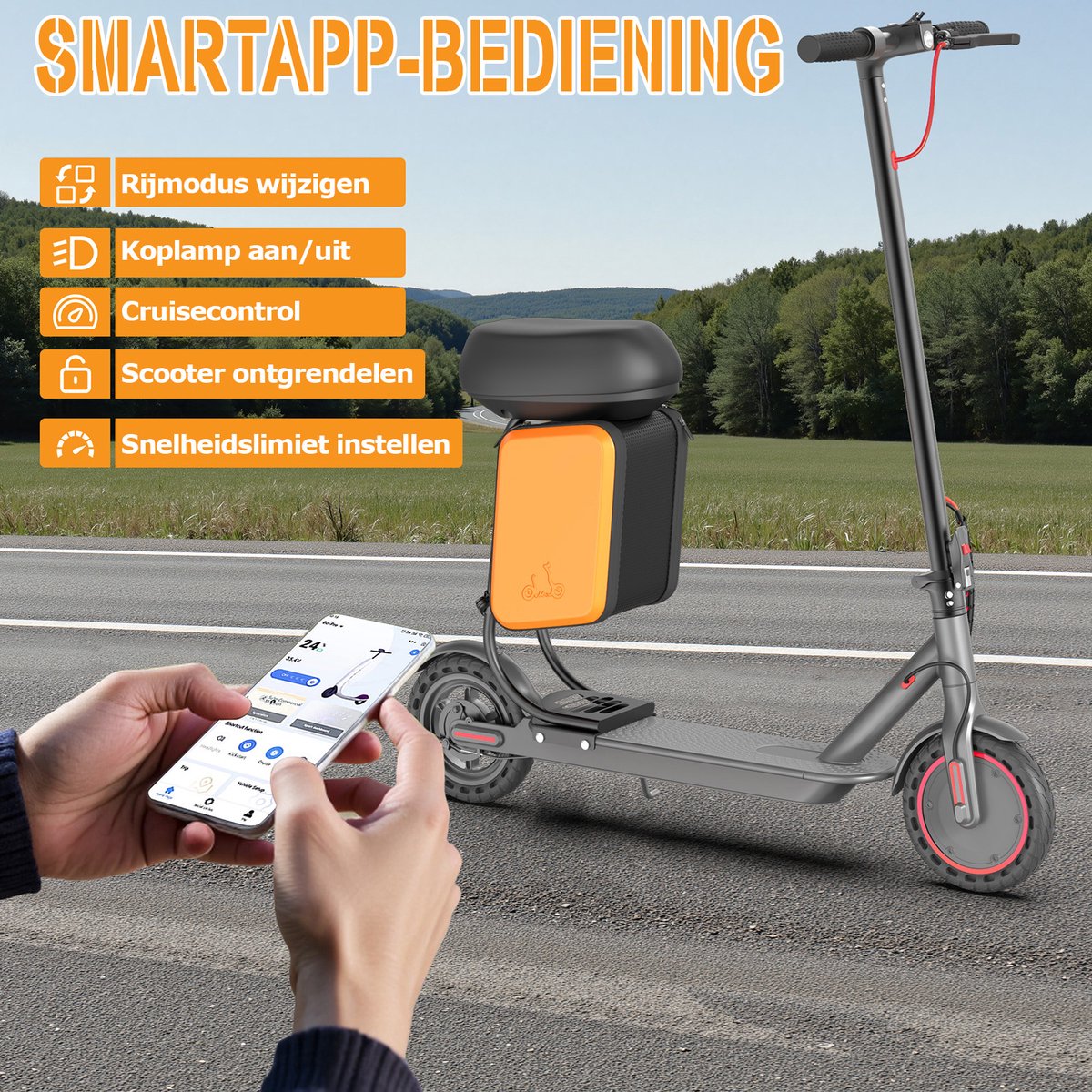 AOVOPRO TX01XB Elektrische step met Zadel- 25 km/u - 36V 5.2AH - Bereik van 25 km - 8,5 inch antislipbanden - voor Volwassenen – foto 3