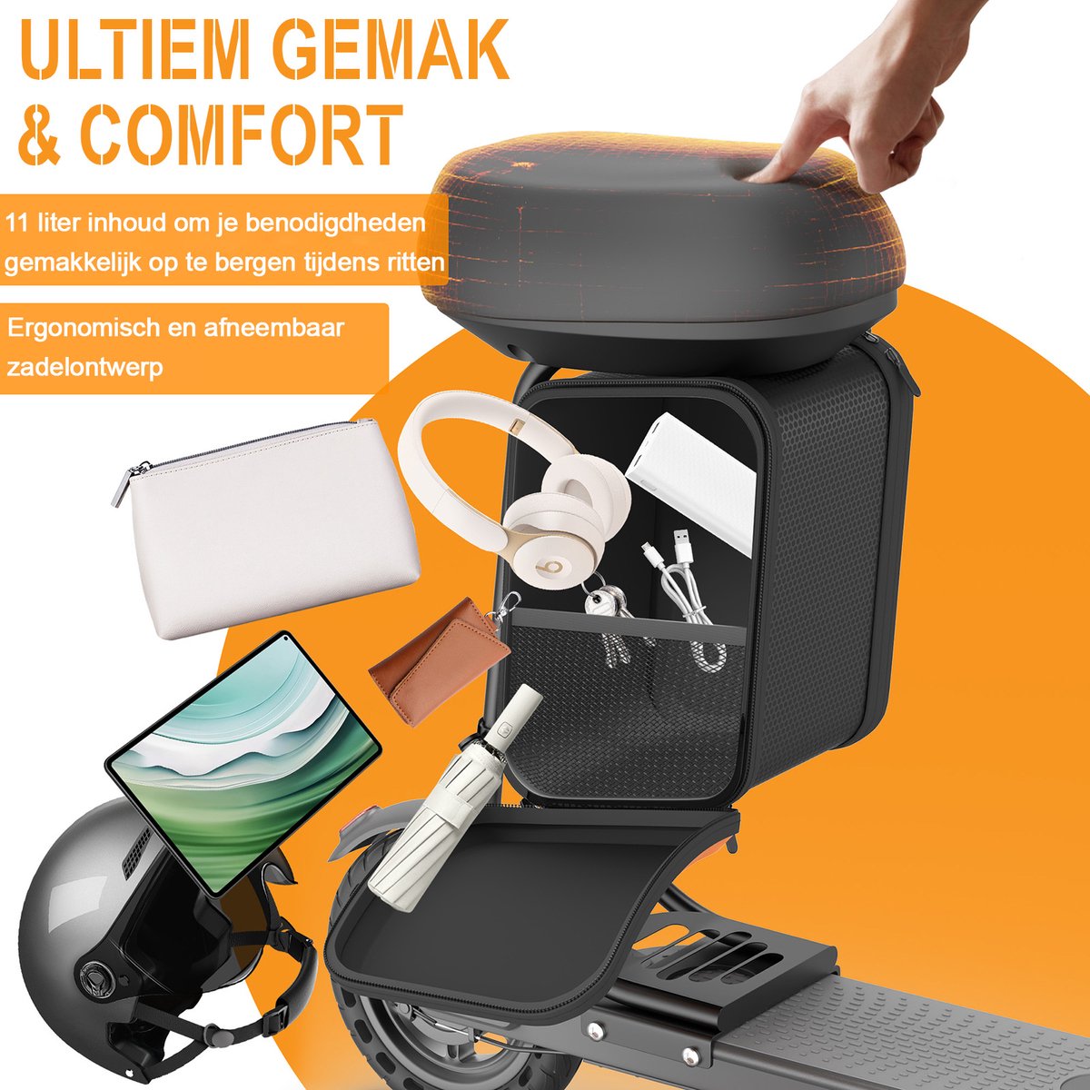 AOVOPRO TX01XB Elektrische step met Zadel- 25 km/u - 36V 5.2AH - Bereik van 25 km - 8,5 inch antislipbanden - voor Volwassenen – foto 4