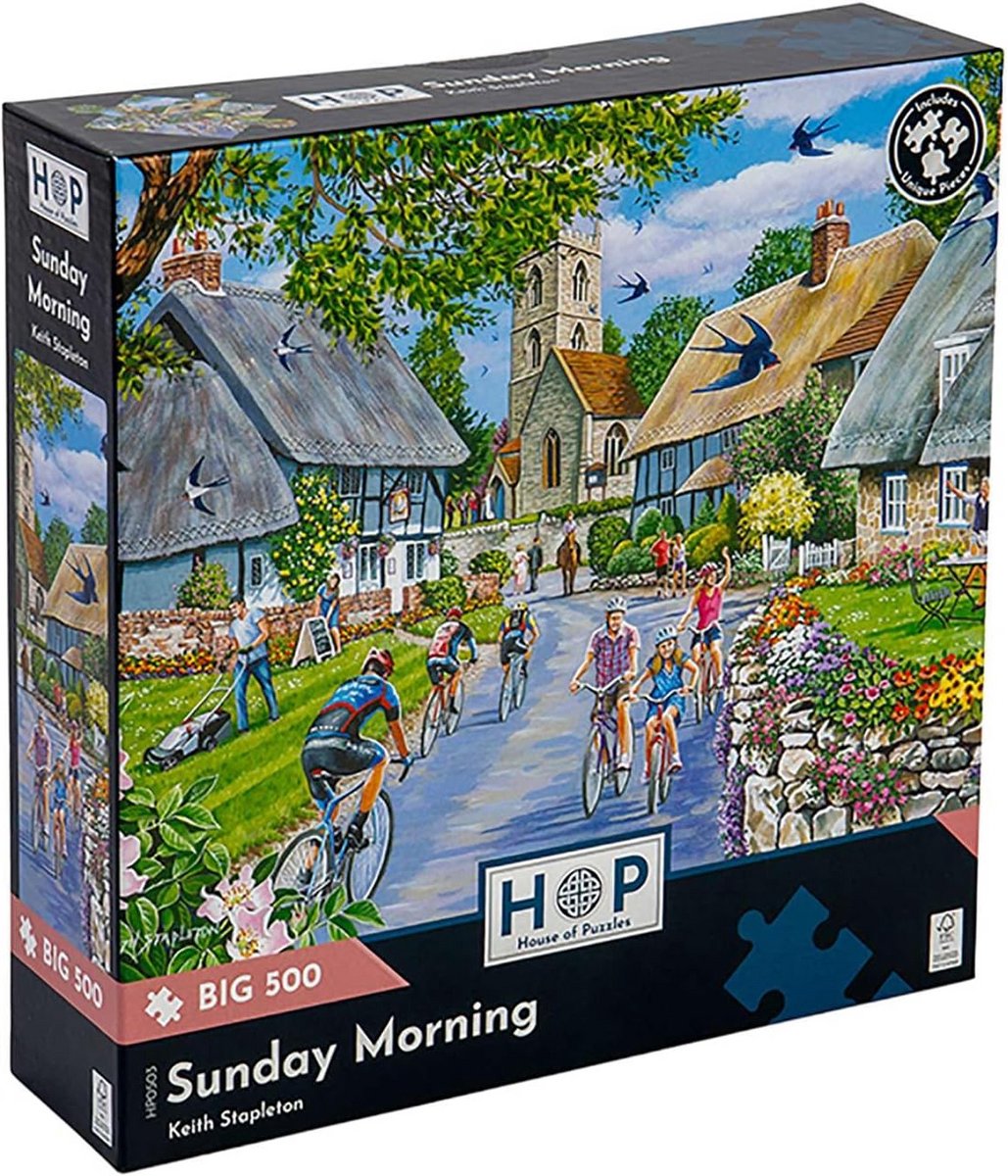 Grote Puzzel van 500 Stukjes - Zondagochtend Thema Legpuzzel