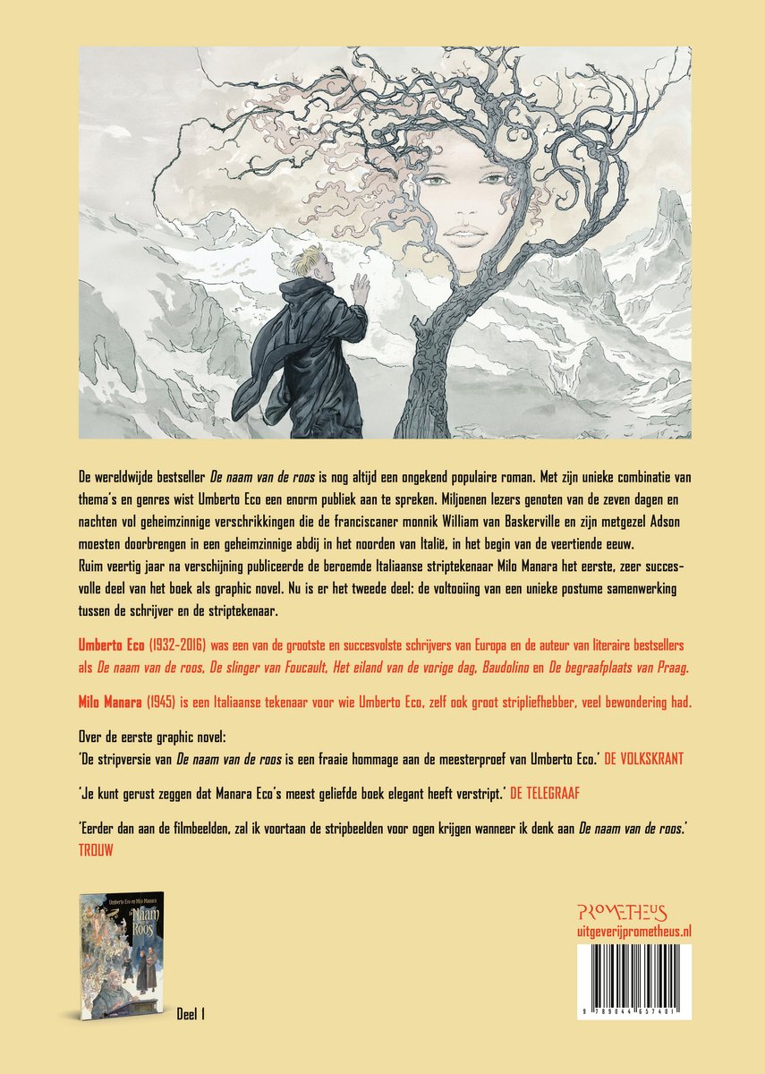 De naam van de roos graphic novel 2 - back cover