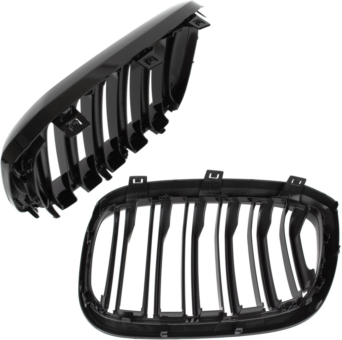 Modecar - Grille - Zwart Glanzend - Dubbele Stang