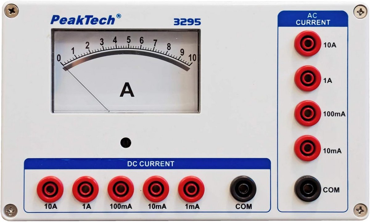 Analoge Ampèremeter AC/DC tot 10A voor School en Laboratorium