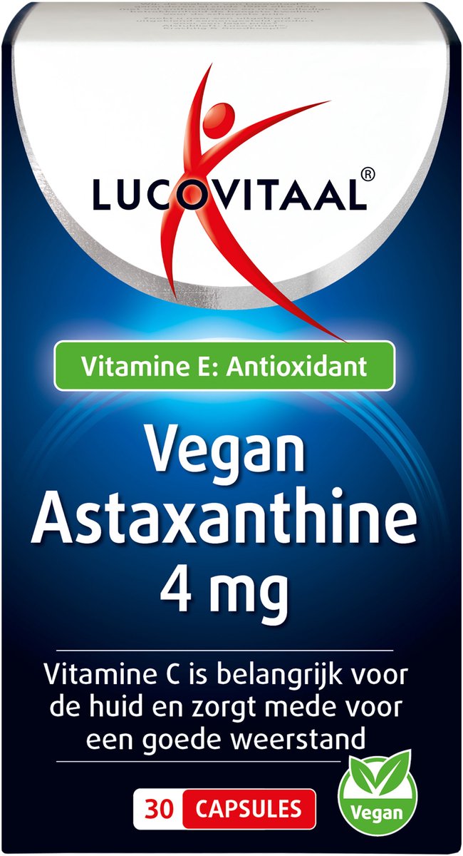 Lucovitaal Vegan Astaxanthine 4mg Capsules 30CP