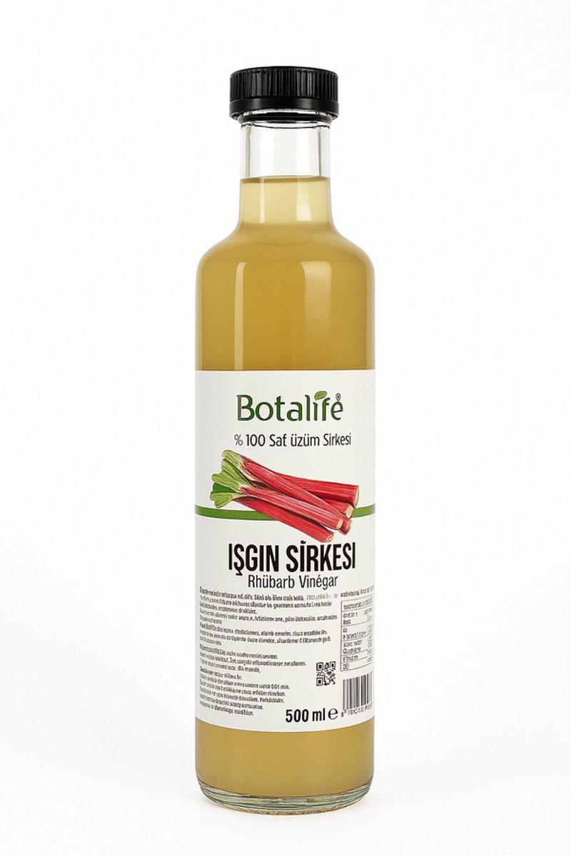 Botalife - Rabarberazijn -Rabarber Azijn -Rabarberwortelazijn - Işkın Kökü Sirkesi - Işkın Sirkesi -Işkın Azijn- Natuurlıjke fermentatie %100-500 ml