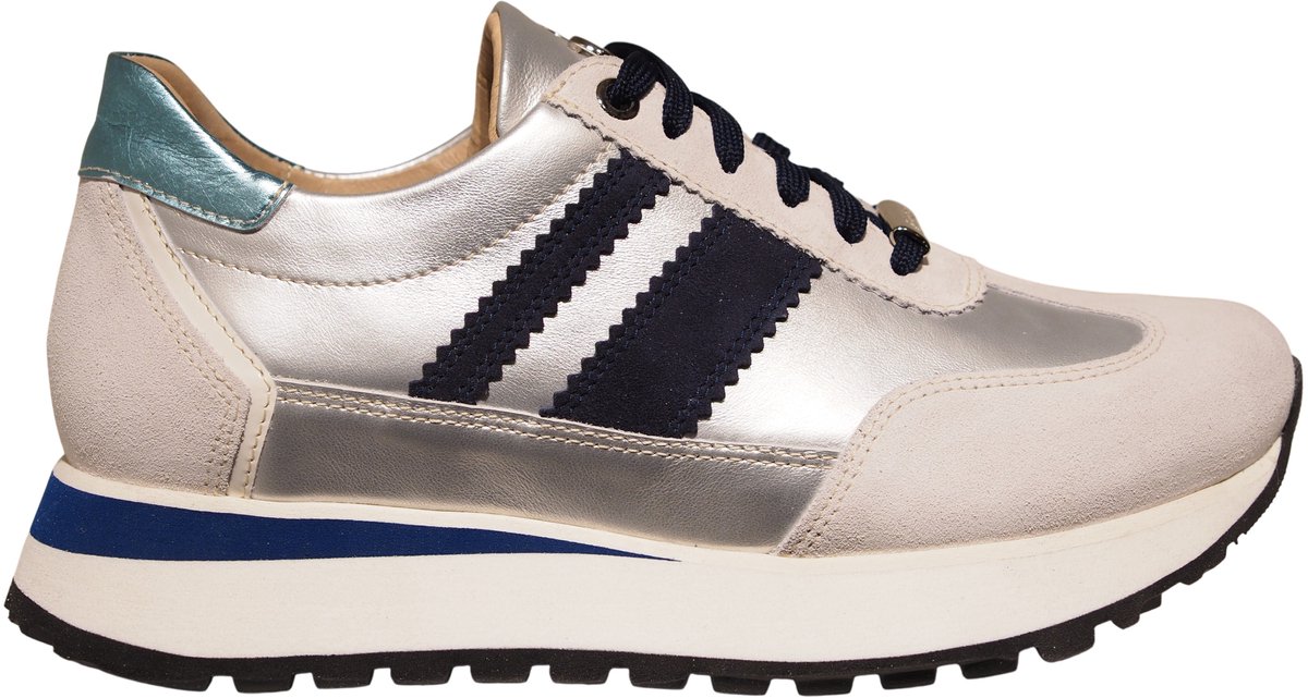 Footnotes zilveren dames sneakers - Erica