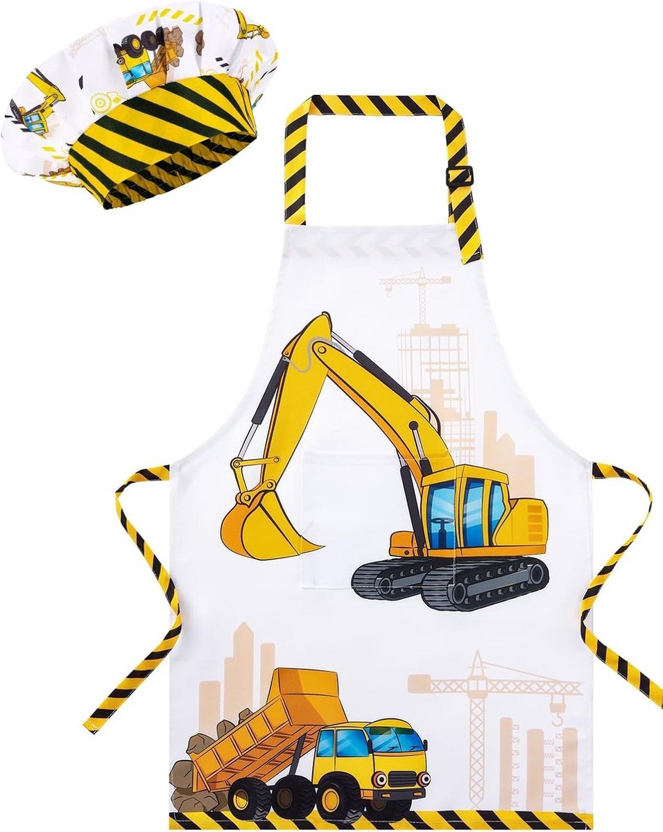 Schort en Kookmuts Set voor Keuken en BBQ - Ideaal Bakgerei