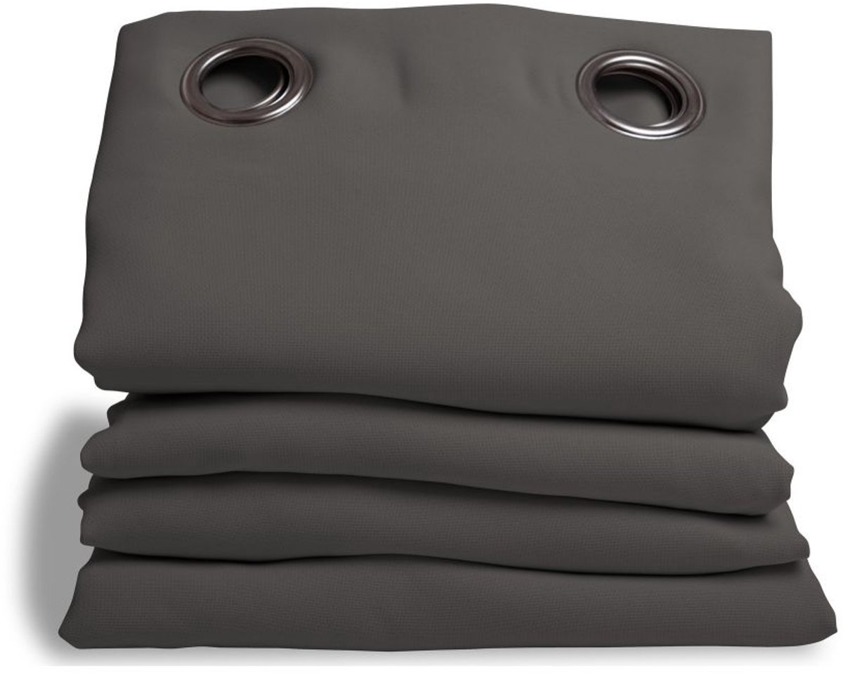 MOONDREAM DecibelControl™ 4in1 Geluidsisolerend kamerschermgordijn | Thermisch | Verduisterend | Isolerend | Gepatenteerde Technologie | EU-fabricaat | Oogjes | Grijs MC732 | 140B x 250L cm