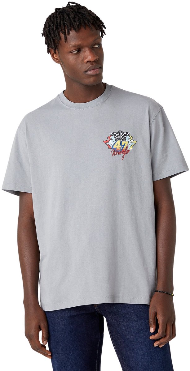T-shirt Wrangler car Grijs