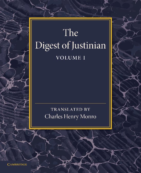 The Digest of Justinian - cover