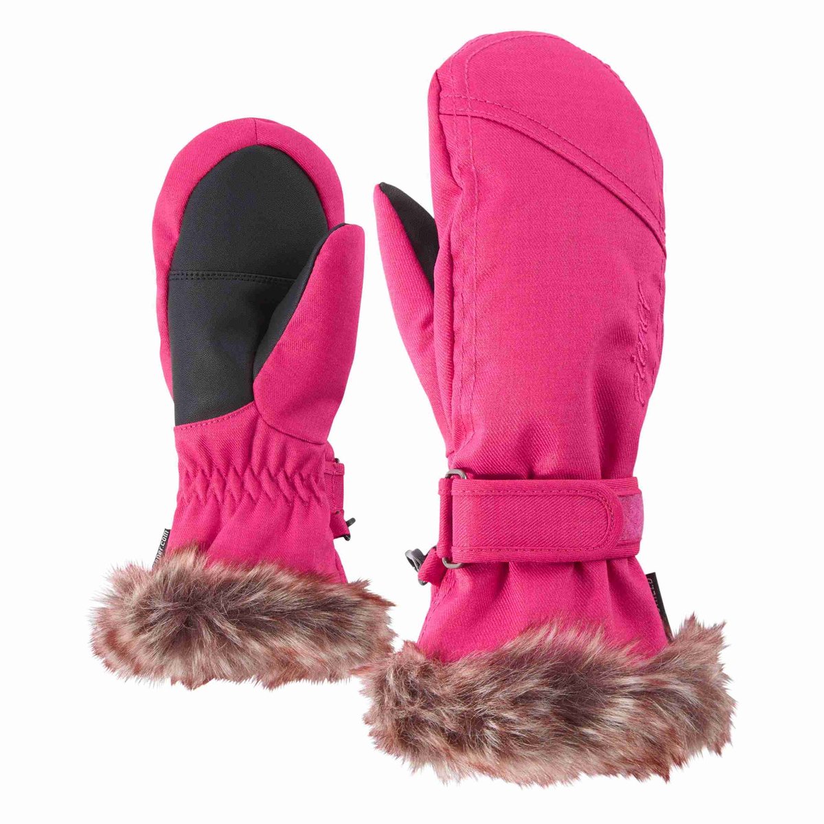 Meisjes skiwanten Ziener Led Roze