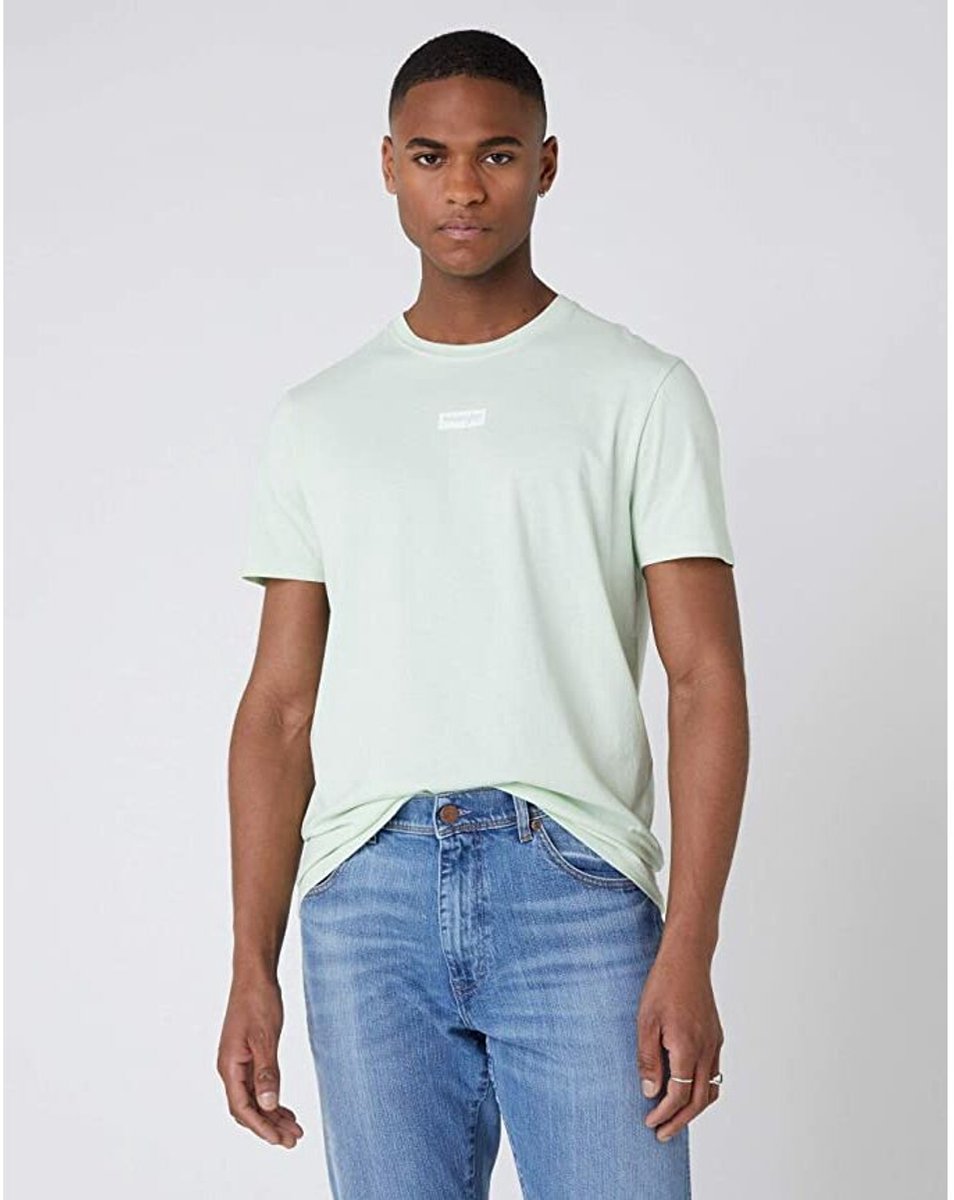 T-shirt Wrangler logo Groen