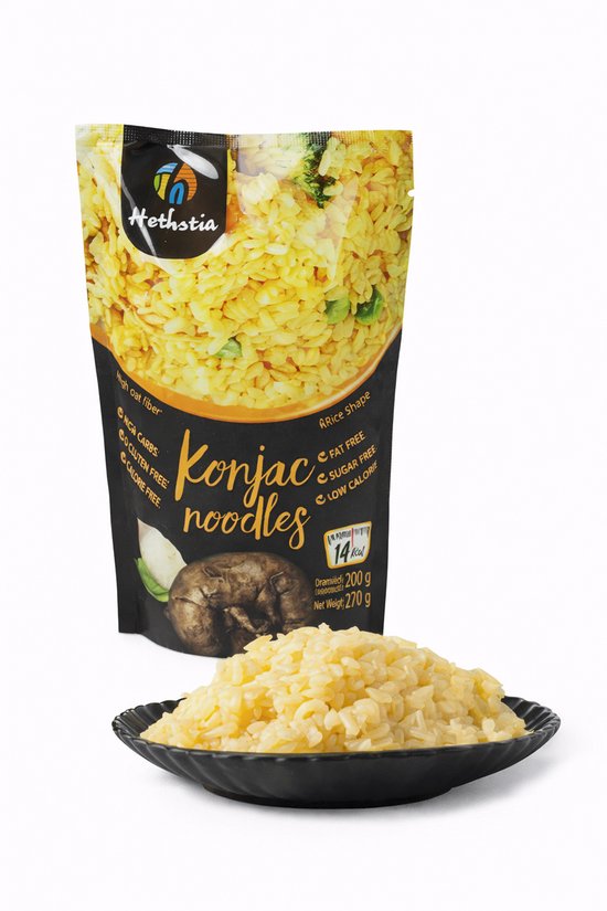 Hethstia | Konjac Rijst | Koolhydraatarm | Licht & Glutenvrij | met Havermeel | Meerdere porties