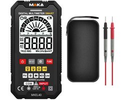 MAKA Digitale Multimeter - Groot display - 4000counts - True RMS - Voltmeter