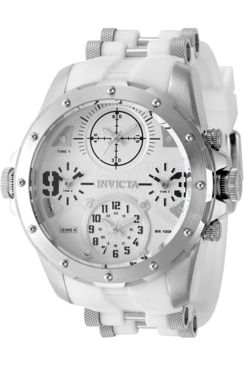 Invicta Coalition Forces 50217 Heren Horloge - Waterdicht - Analoog - Quartz Uurwerk - Roestvrij Staal met zilveren Wijzerplaat - 50mm