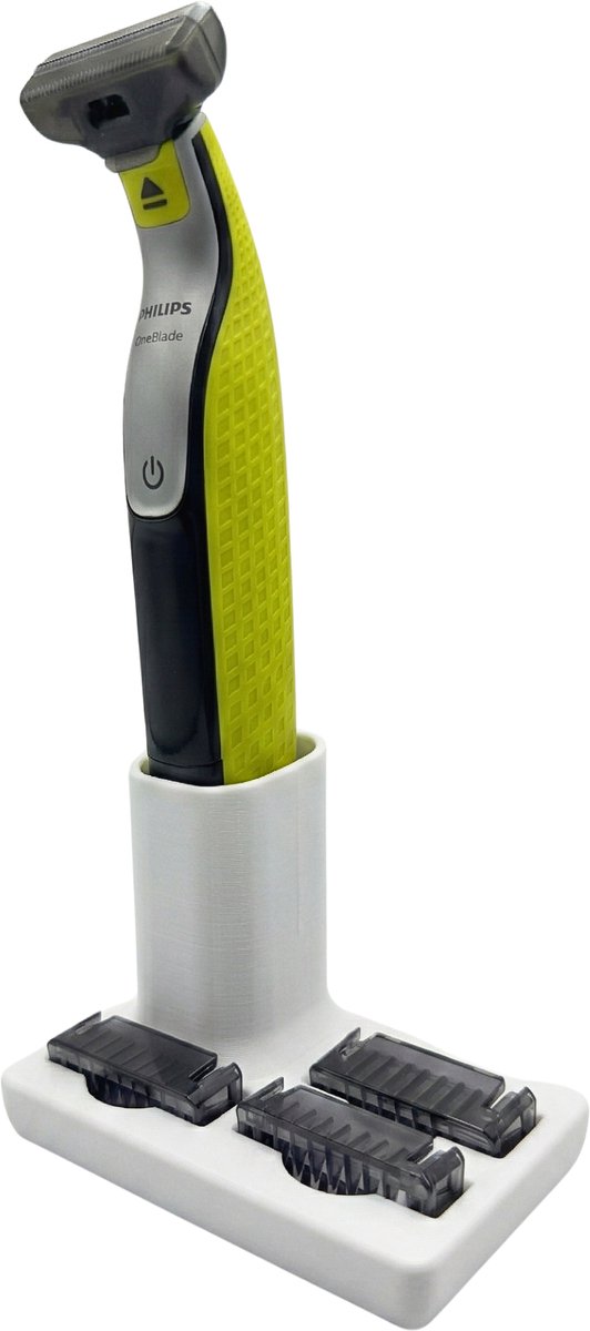 OneBlade houder met laadfunctie & antislip – geschikt voor Philips OneBlade – Wit
