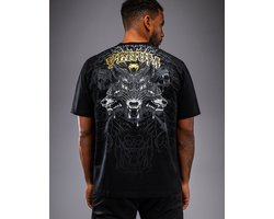 Venum Wolf Atak T‑shirt – Premium Katoen – Zwart/Grijs – Venum Streetwear - XL