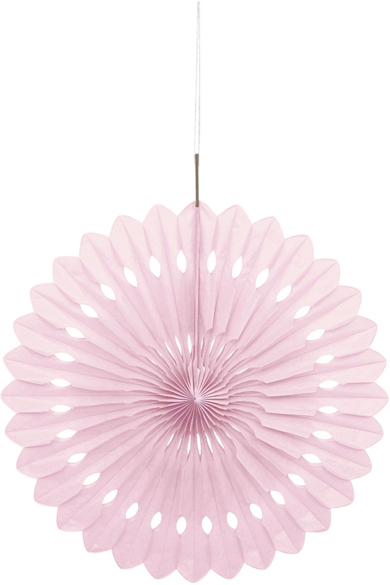 Haza Original Waaier Lovely Pink Solid 40 Cm Papier Roze