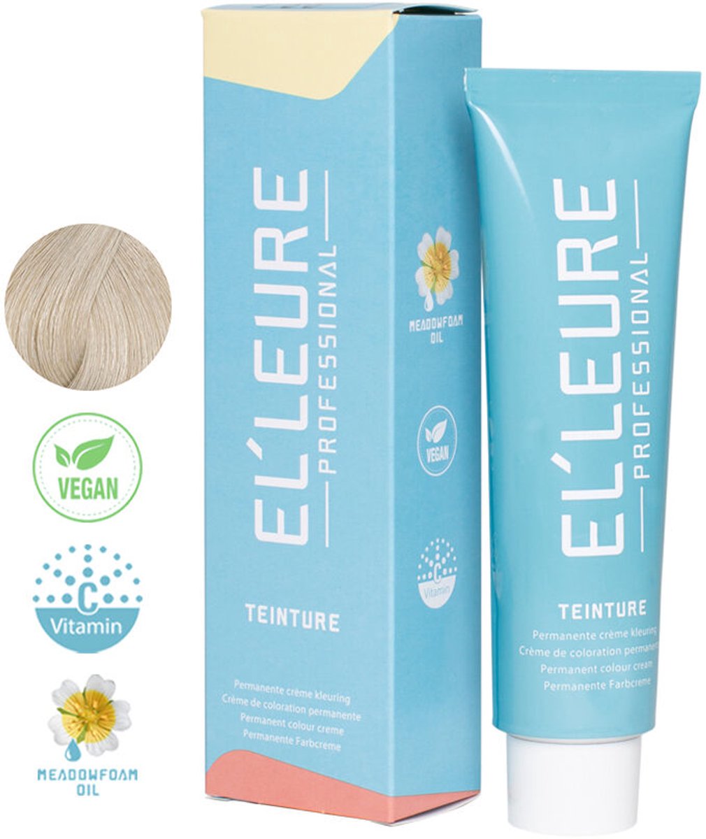 Elleure Haarverf - Teinture 100.17 zeer licht asvioletblond - 100 ml