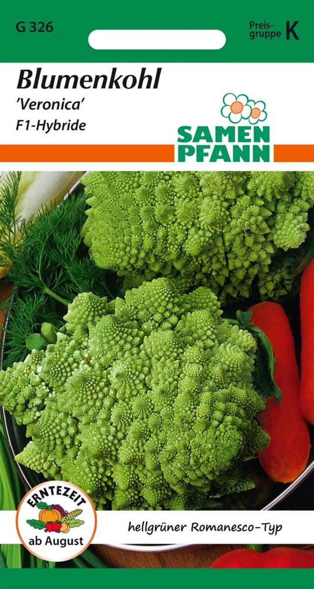 Bloemkool, Veronica F1, Romanesco-type - Groentezaden