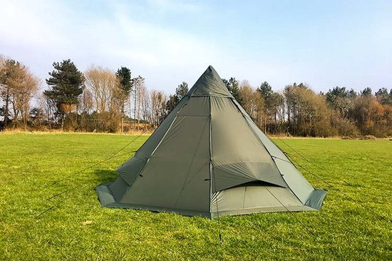 DD Hammocks Superlight Tipi Tent - lichtgewicht 3 personen - waterdicht - olijfgroen van Merkloos — afbeelding 2