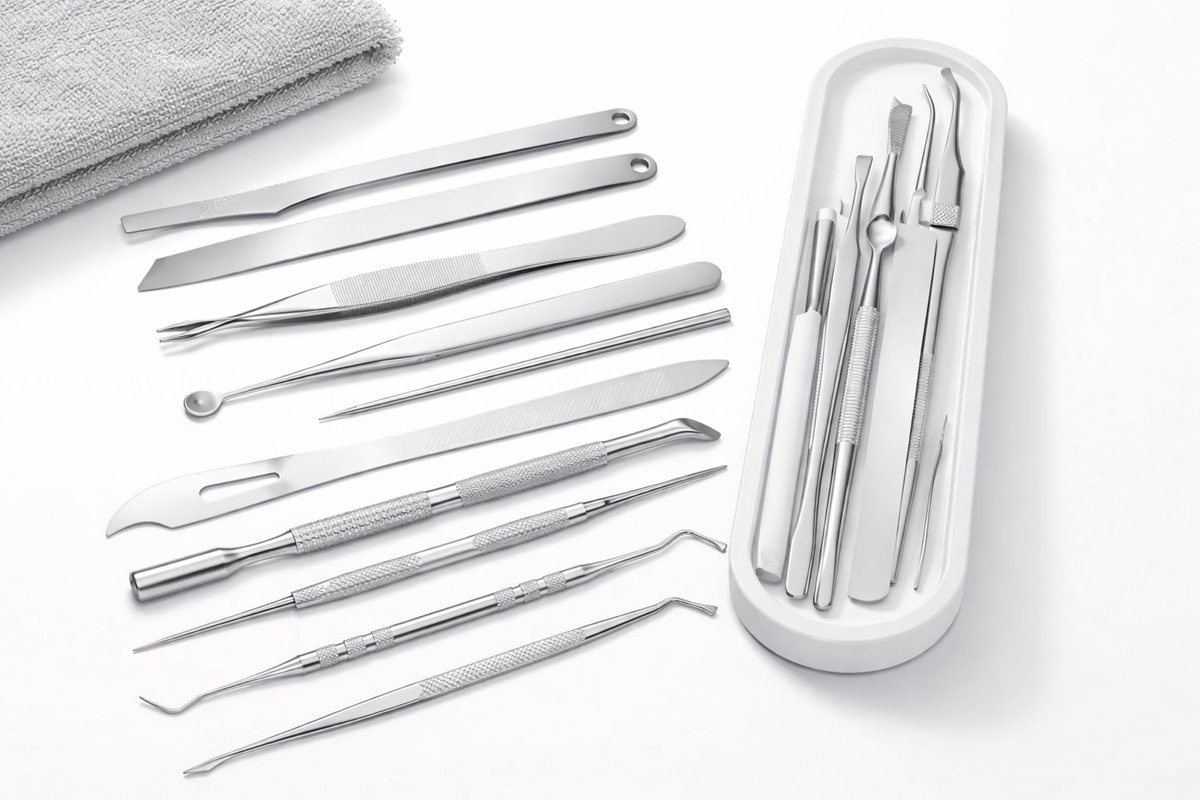 Nagel Set – 10-delige RVS Nagelriem & Manicure Set – Professionele Manicure & Pedicure Tools – Roestvrijstaal – Precisie Nagelriemverwijderaar - Bredline