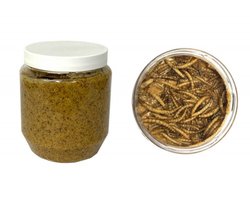 Vogel Pindakaas met Meelwormen - Buitenvogelvoer - 36 x 350 gram