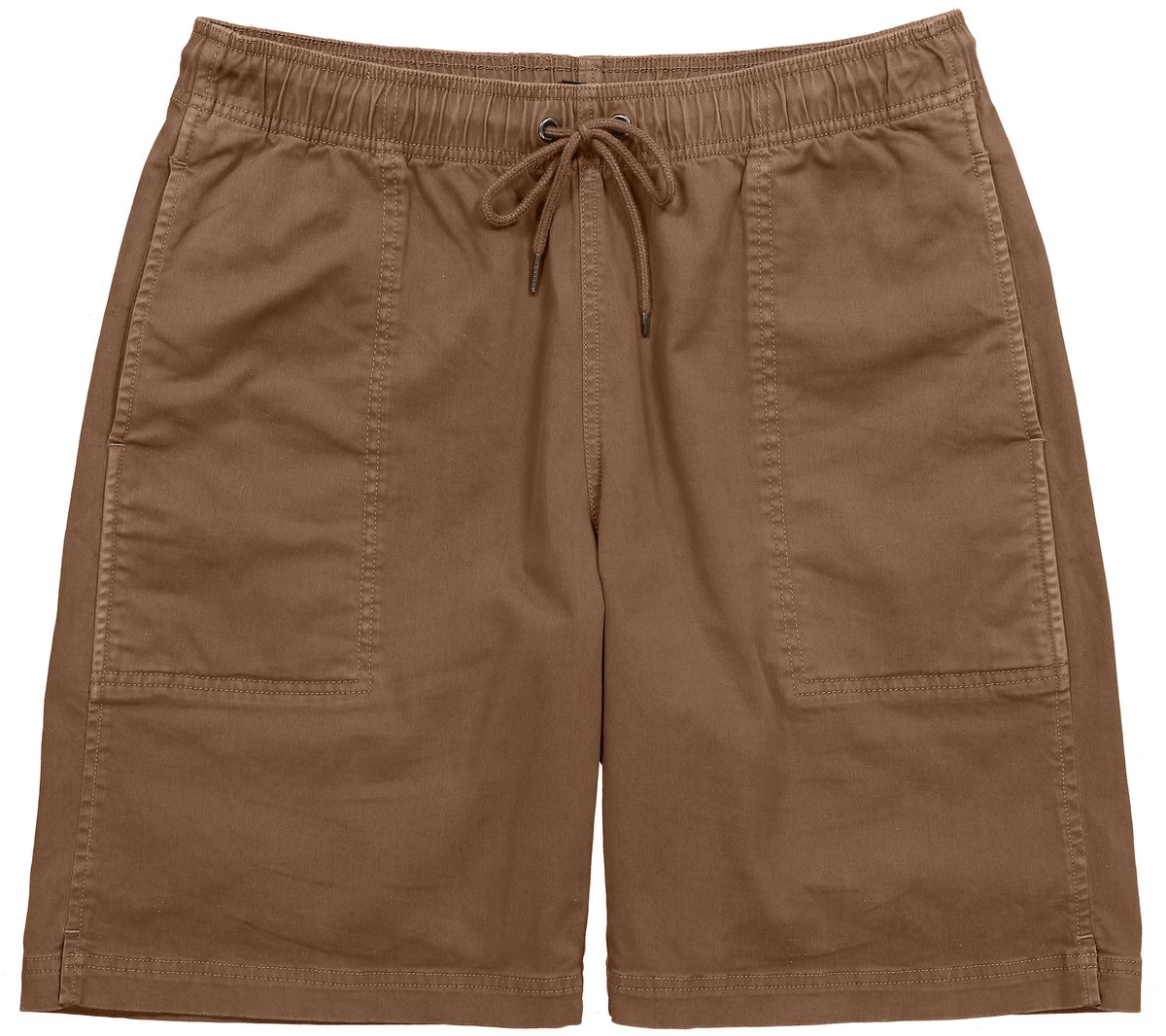 JP 1880 - Heren - bermuda elastische tailleband grote zakken tot 8XL - Donkerbruin - Maat 5XL