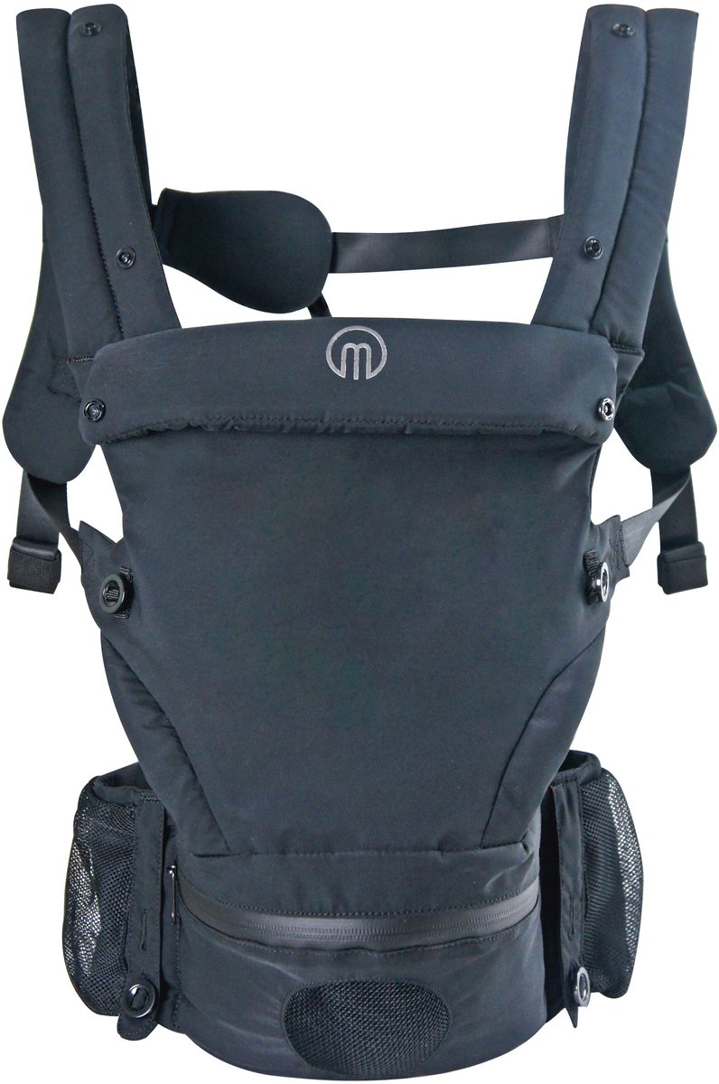 MiaMily Hipster Air - Opvouwbare Draagzak - Baby carrier - Zwart