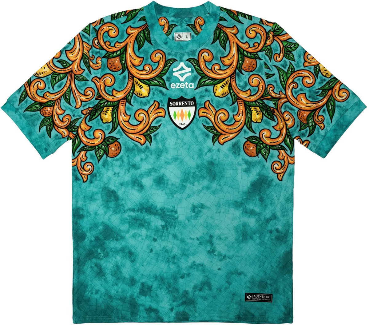 Sorrento Keepersshirt 2025/26 - Italië Voetbalshirt - Sorrento - Maat XXL - Ezeta - Globalsoccershop