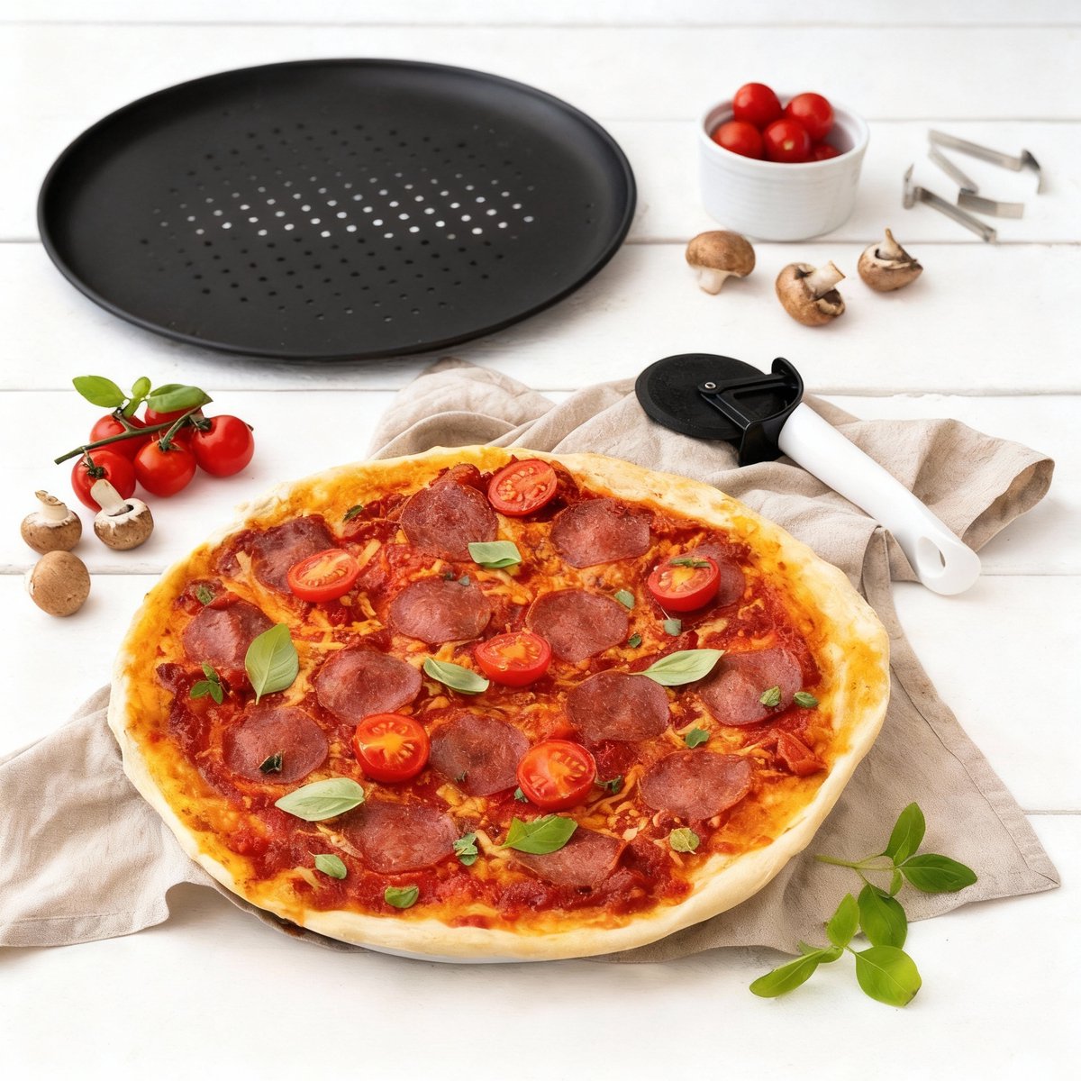 Perforatiebodem pizzaplaat 32 cm Zenker Special Countries