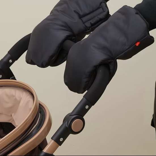Gants de poussette - Mitaines - Vélo - Golf - Buggy - Water- et coupe-vent - Chauffe-mains - 2 pièces - Polaire - Unisexe