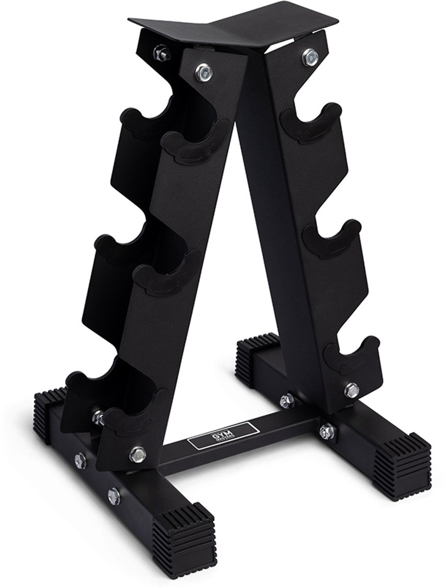 Gym Masters Dumbbell Rek voor 6 Dumbbells – Hexagon Dumbbells Opslag – Gewichtenrek – Zwart