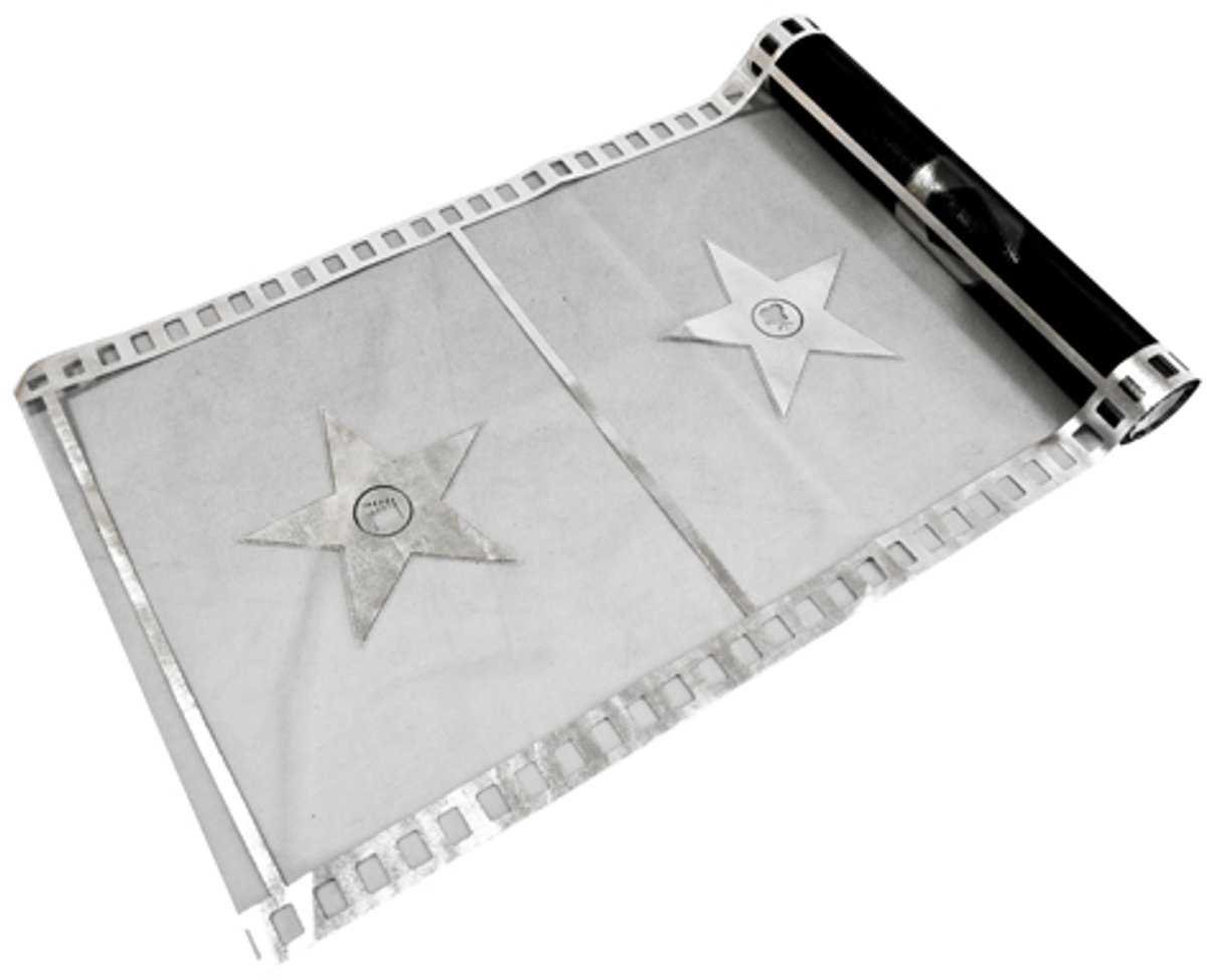 HOBI - Organza Tafelloper Zwart Filmthema 28 cm x 5 m met Filmrolpatroon
