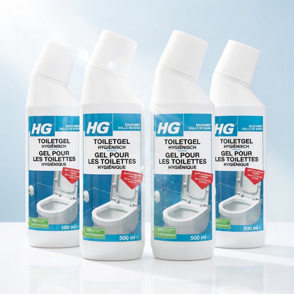 HG Toiletgel Hygiënisch - 4 stuks