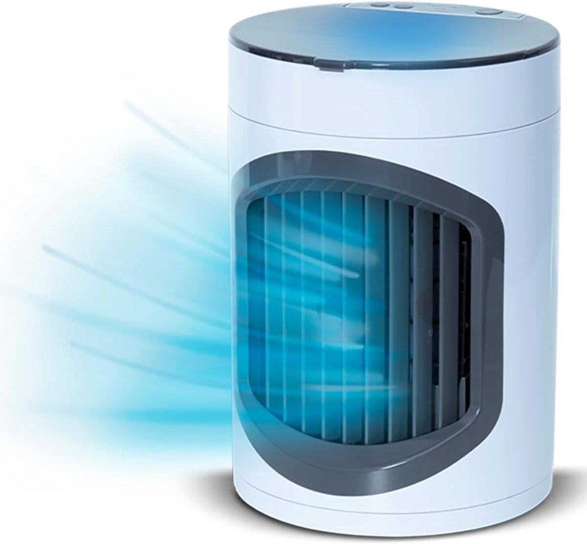 TopChoice® Aircooler - Mobiele Airco - Draadloze Luchtkoeler - 12 Uur Koeleffect - Wit