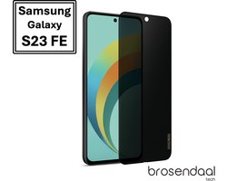 Brosendaal Privacy Screenprotector geschikt voor Samsung Galaxy S23 FE - Mat Privacy Glass - Anti Reflectie - Kras- en Valbestendig