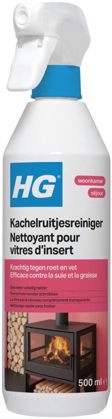 HG Kachelruitjesreiniger sprayflacon met roze label, 500 ml.