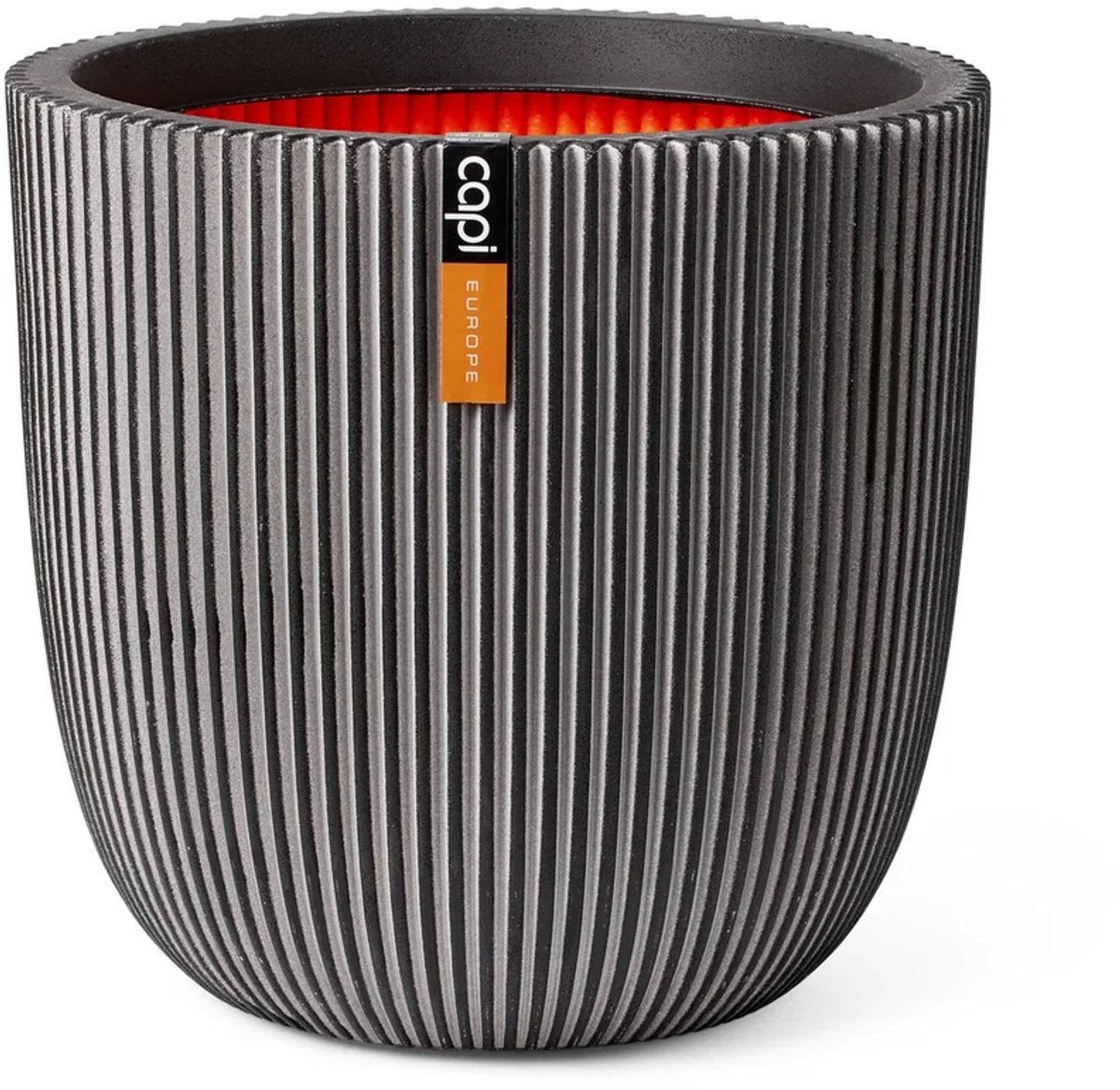 Capi Europe Pot de fleurs bol Groove NL - 54x52 - Anthracite