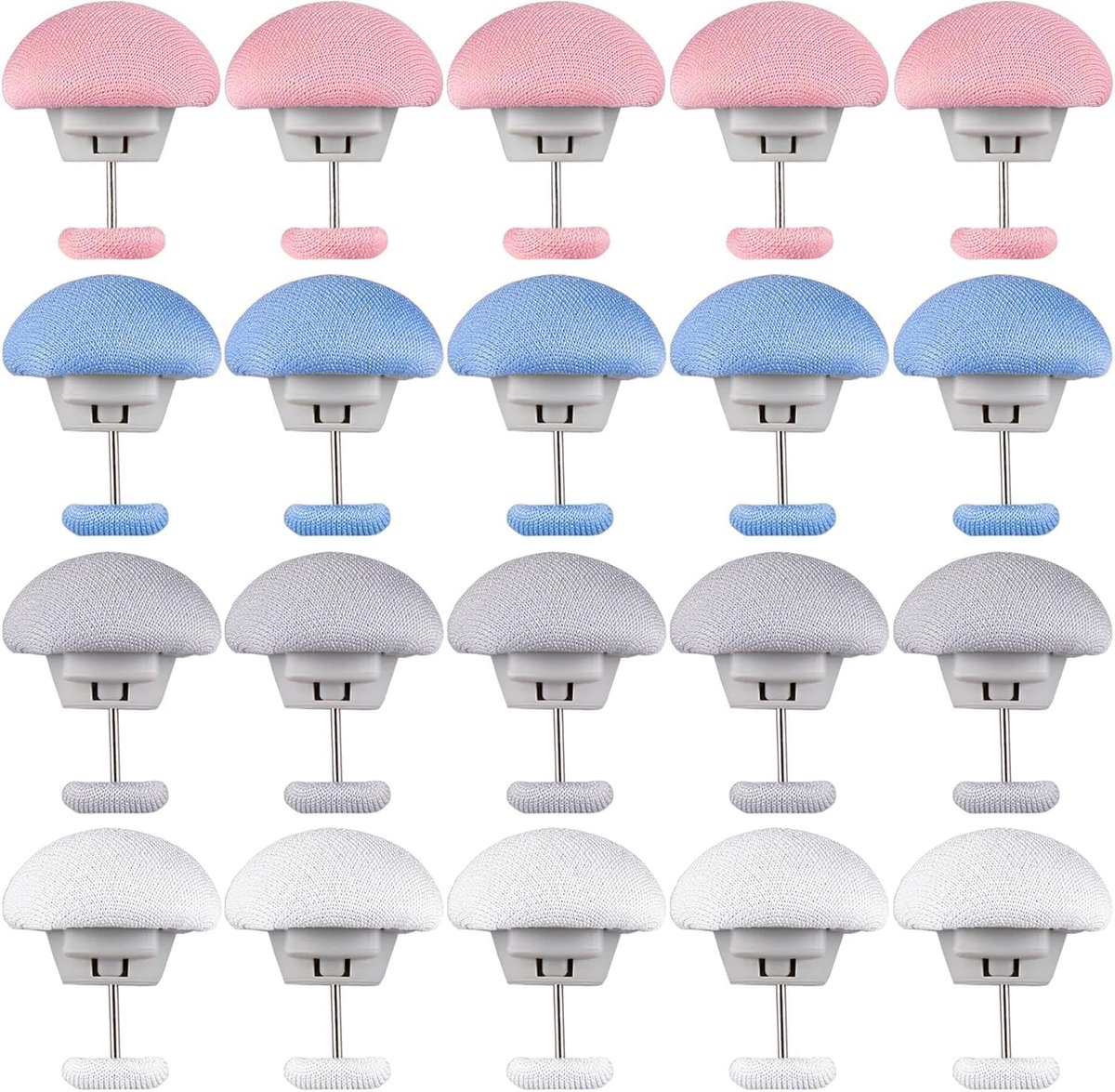 20 stuks dekbedspelden - dekbedclips - bevestigingsspelden - dekbedovertrekspelden - dekbedclips - voor dekbedden, kussens en gordijnen
