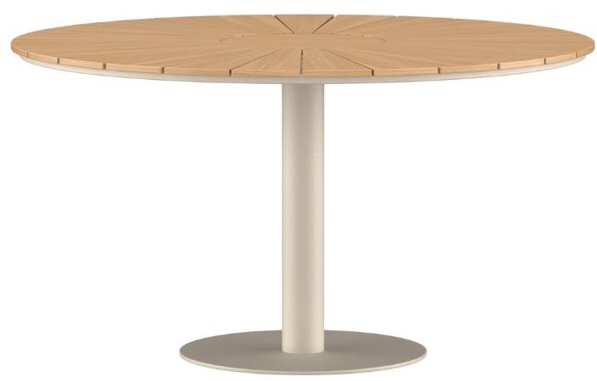 Croft tuintafel Ø120cm beige.