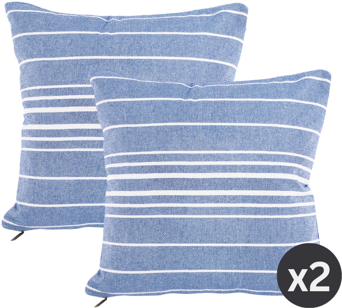 Tiseco Sierkussen (gevuld) SOLENE - 45x45 cm, blauw BLUE