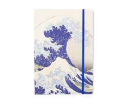 Lanzfeld Hokusai - Kunst Notitieboek A5 - Gelinieerd - The Great Wave - 80 Pagina's - Softcover